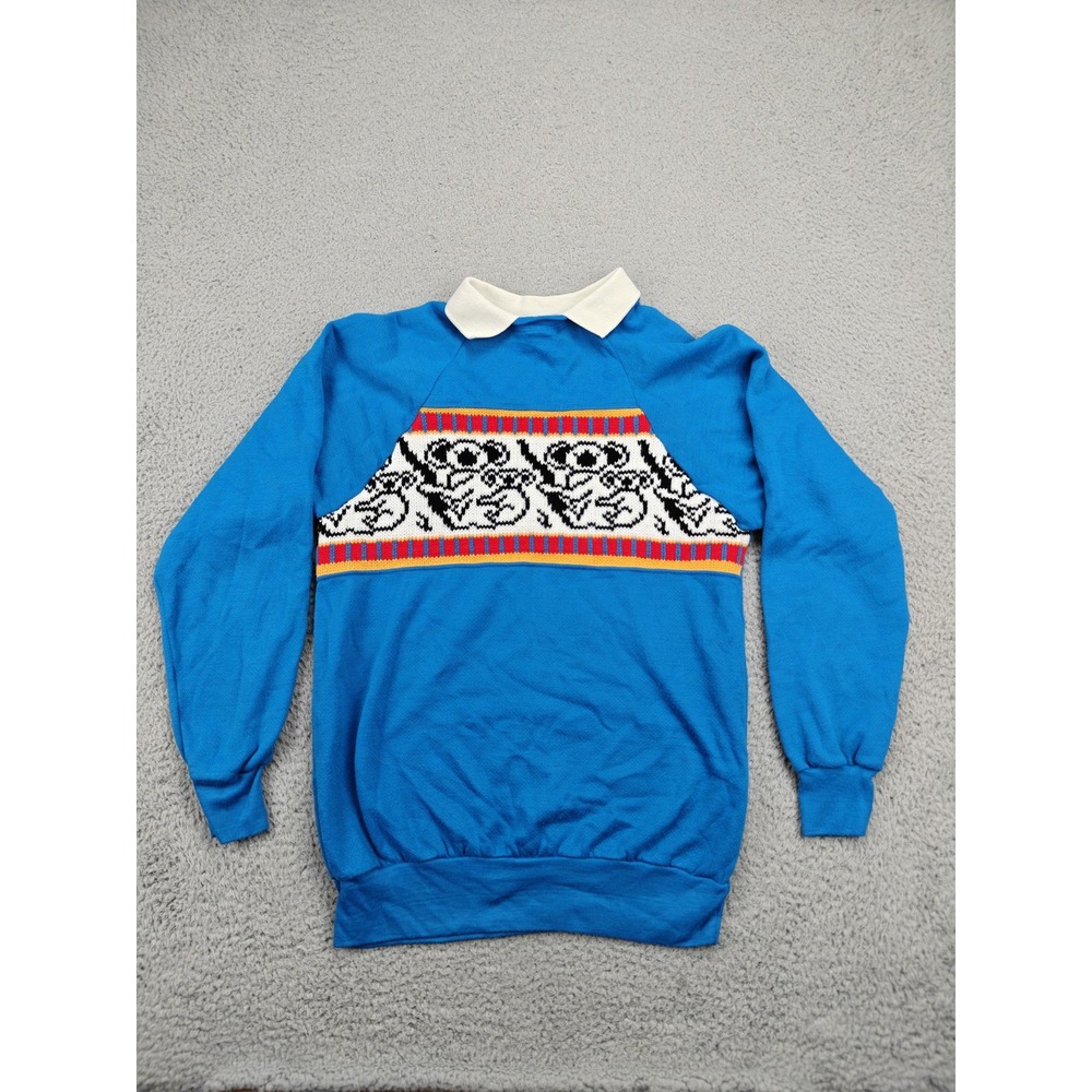 Vintage Heartland Sweatshirt‎ Womens Small Blue Koalas Graphic Sweater Made USA